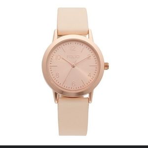 Folio Women's Rose Gold Tone & Blush Strap NWT